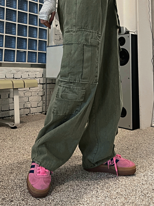 [남녀공용/워싱대박!] 피그먼트 투포켓 카고 투웨이 팬츠 (3color)